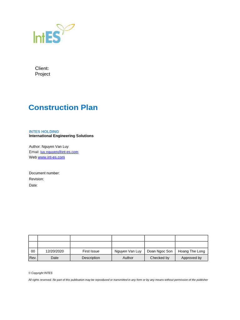 Construction Plan | PDF | Specification (Technical Standard)