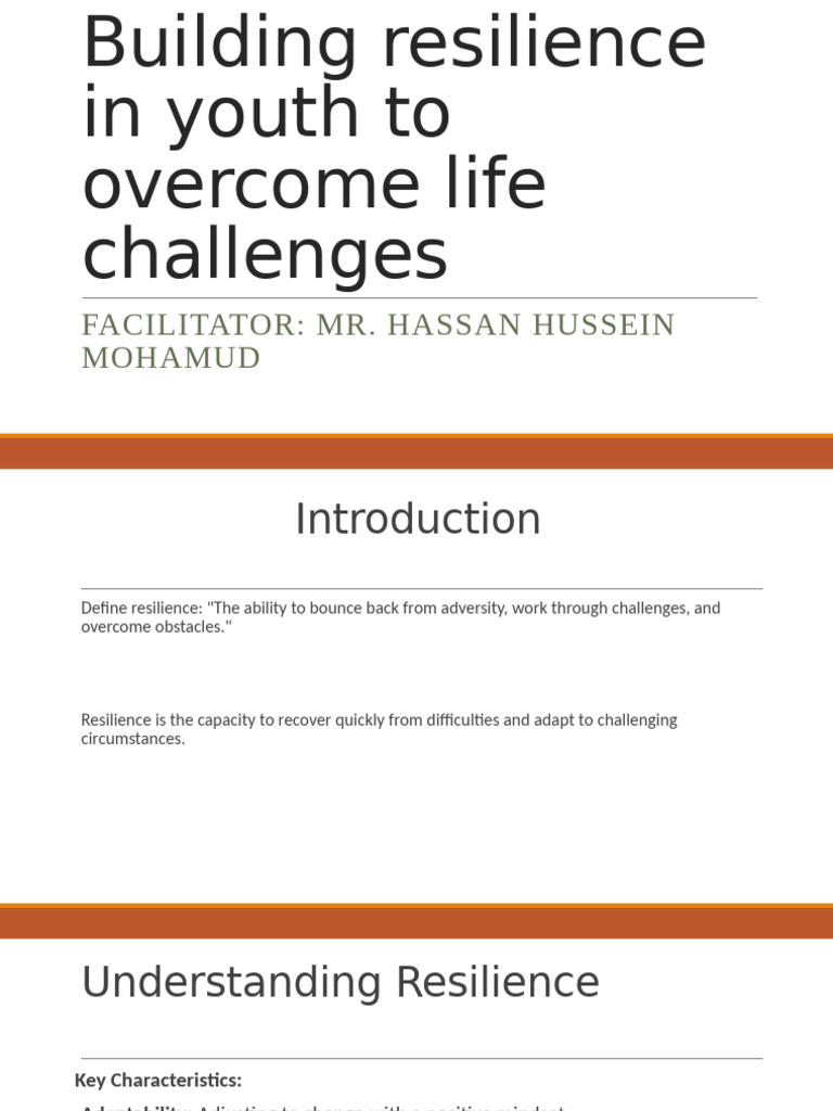 Building Youth Resilience Strategies | PDF | Psychological Resilience ...