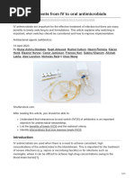 IVOST Antibiotic Switch Guidance | PDF | Infection | C Reactive Protein