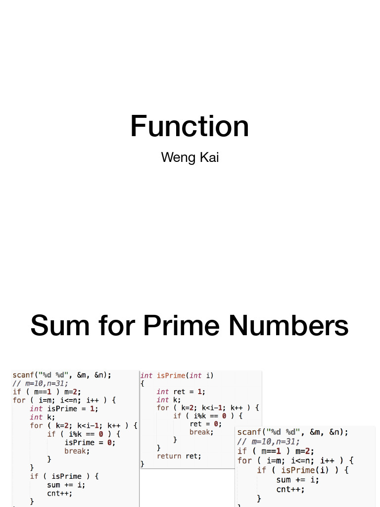 Understanding Function Basics in C | PDF | Parameter (Computer ...