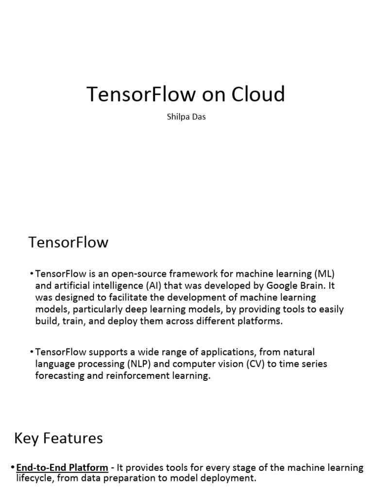TensorFlow Cloud Integration Guide | PDF | Machine Learning ...
