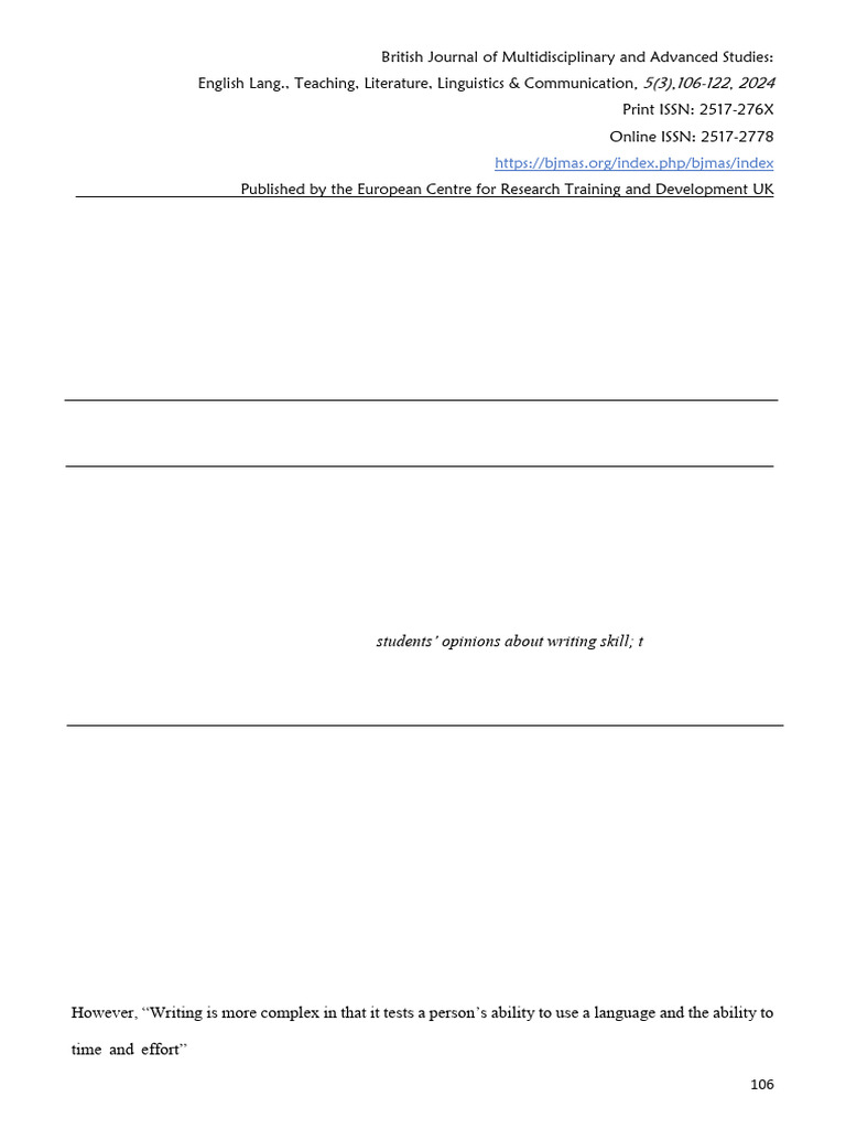 Improving Writing Skills for English Freshmen | PDF | Vocabulary ...