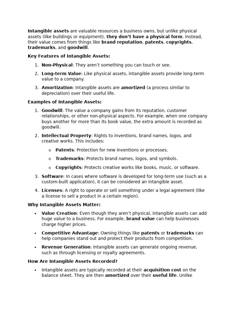 5 Intangible | PDF