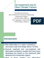 Rain and Climate Factors Affecting Satellite Link Impairment