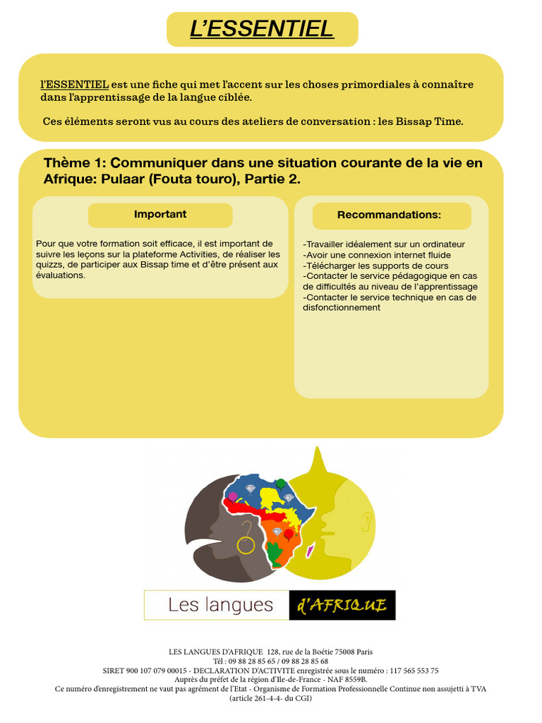 Apprendre le Pulaar : Guide essentiel | PDF | Mode | Apparance humaine