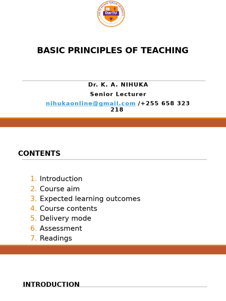 Lecture - Course Outline | PDF | Educational Technology | Curriculum