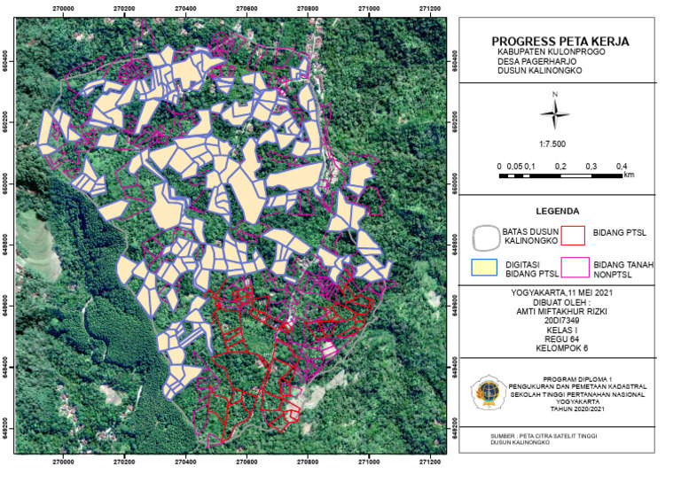 Peta Bidang Tanah Arcgis | PDF