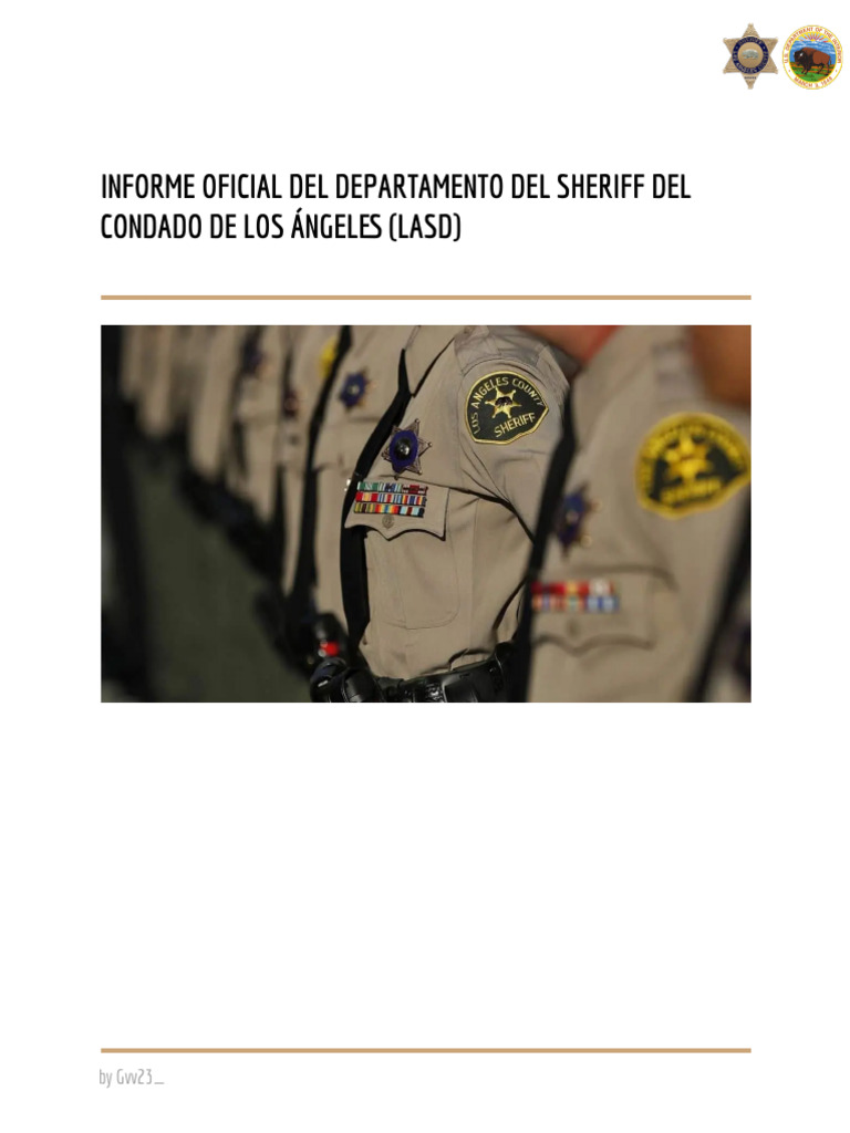 LASD y el Dodge Charger Pursuit | PDF | Sheriffs en los Estados Unidos ...