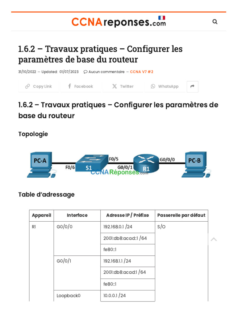 Configurer un routeur Mikrotik avec Winbox | PDF | I Pv6 | Adresse IP