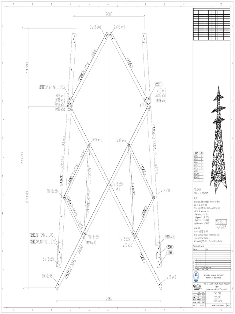 DCA-2T Tower Body Specifications | PDF