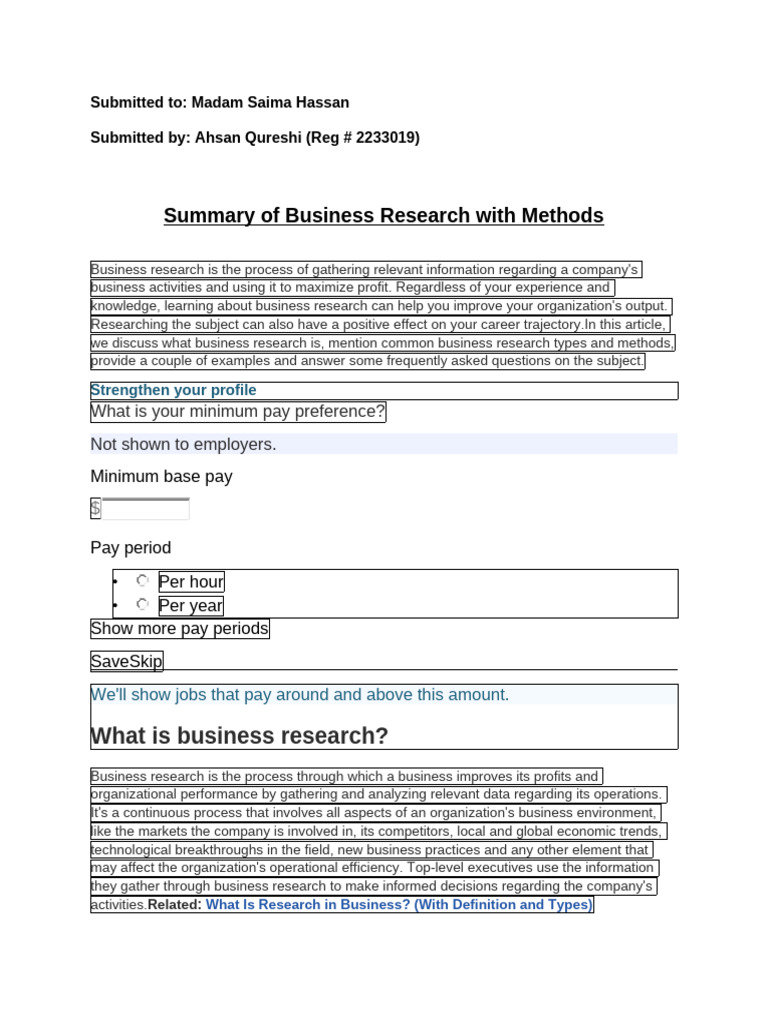 Business Research Methods Explained | PDF | Methodology | Focus Group