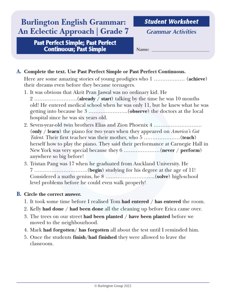 Ws Eg7 Pre Eg7 Eg7 Grammar 5 | PDF