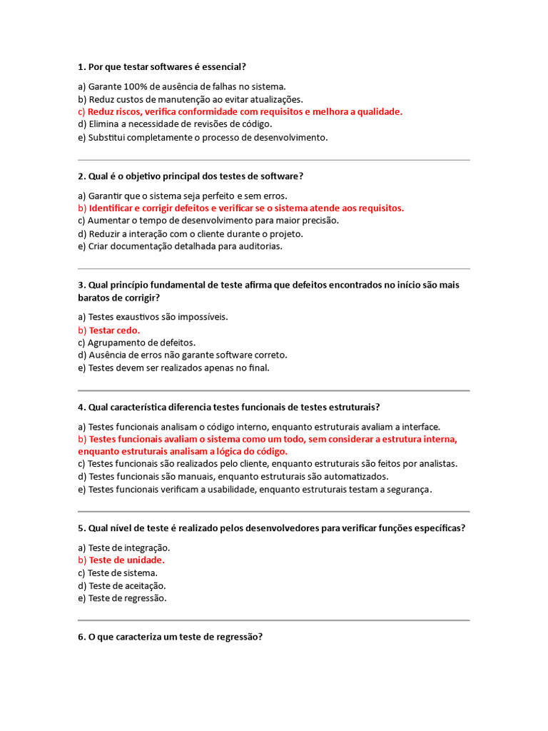 Testes Manuais vs. Automatizados em Software | PDF | Testes de software ...