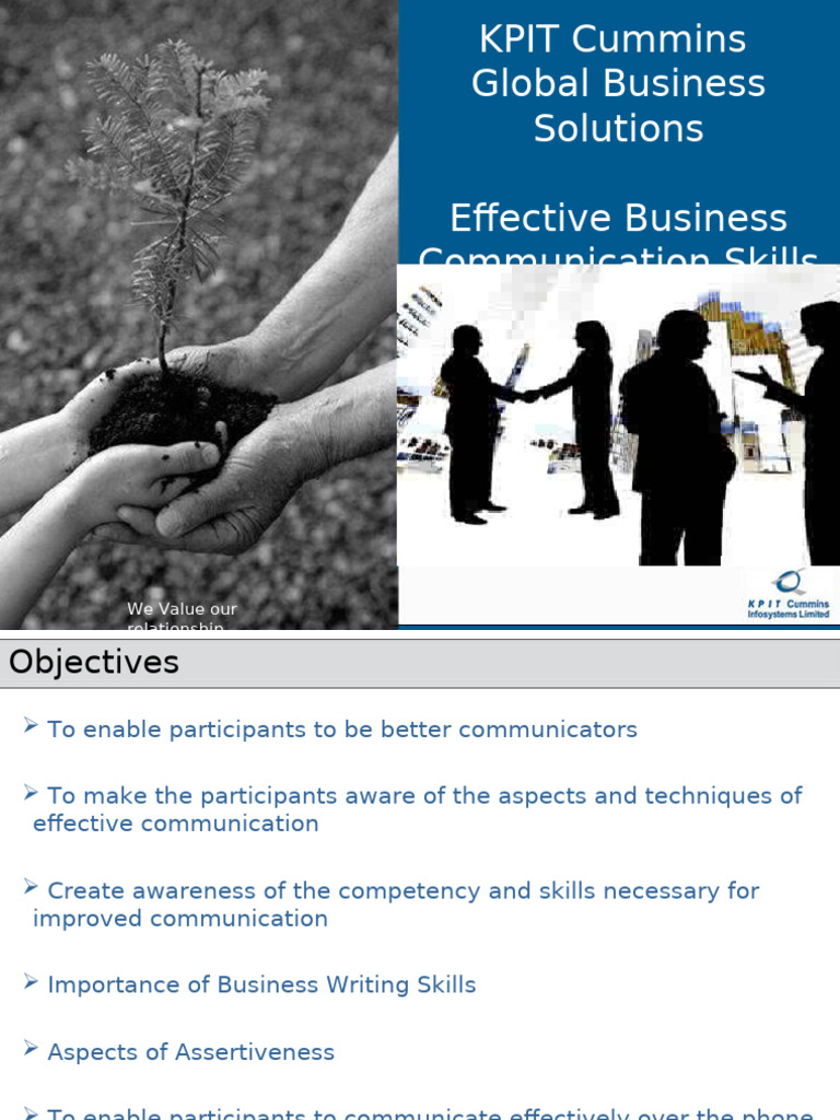 Effective Business Communication Skills | PDF | Communication | Anger