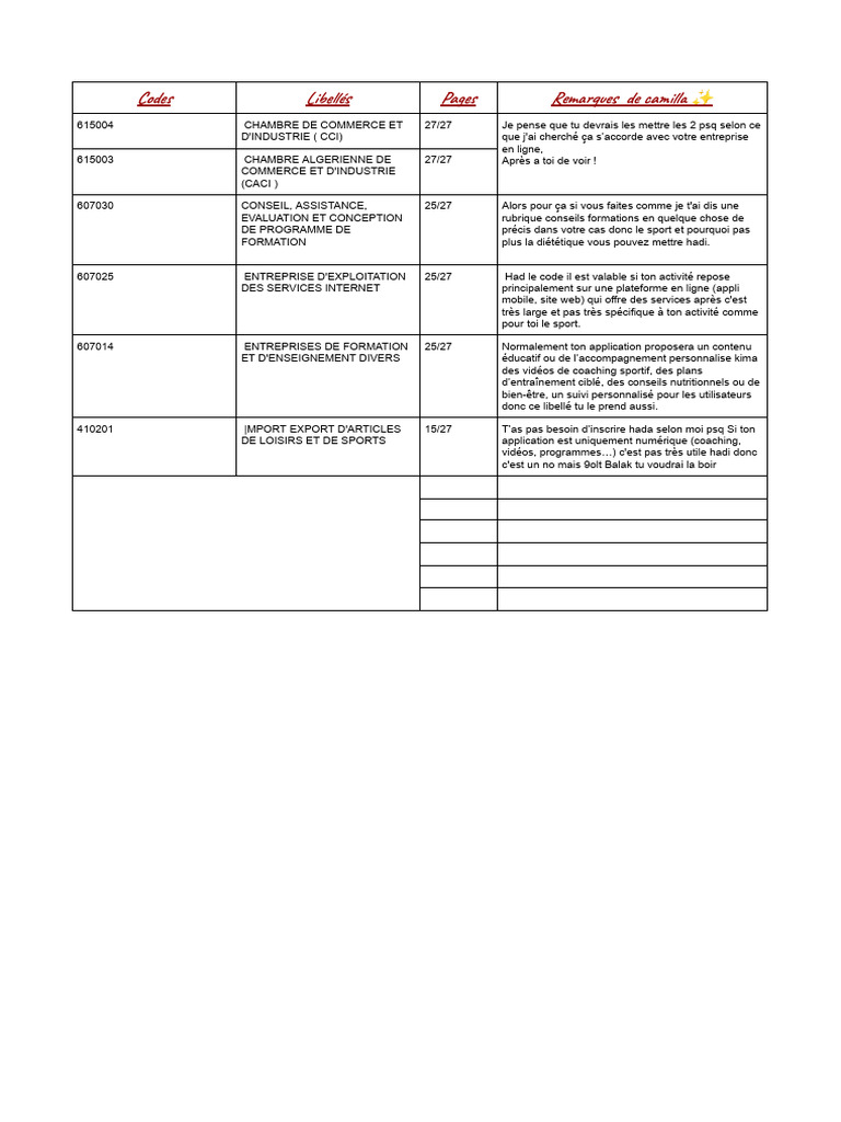 Codes et conseils pour entreprises en ligne | PDF