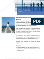 KPMG Flash News Takeover Code 2011