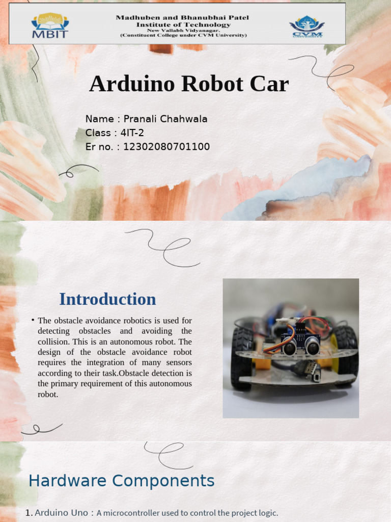 Arduino Obstacle Avoidance Robot | PDF | Arduino | Sensor