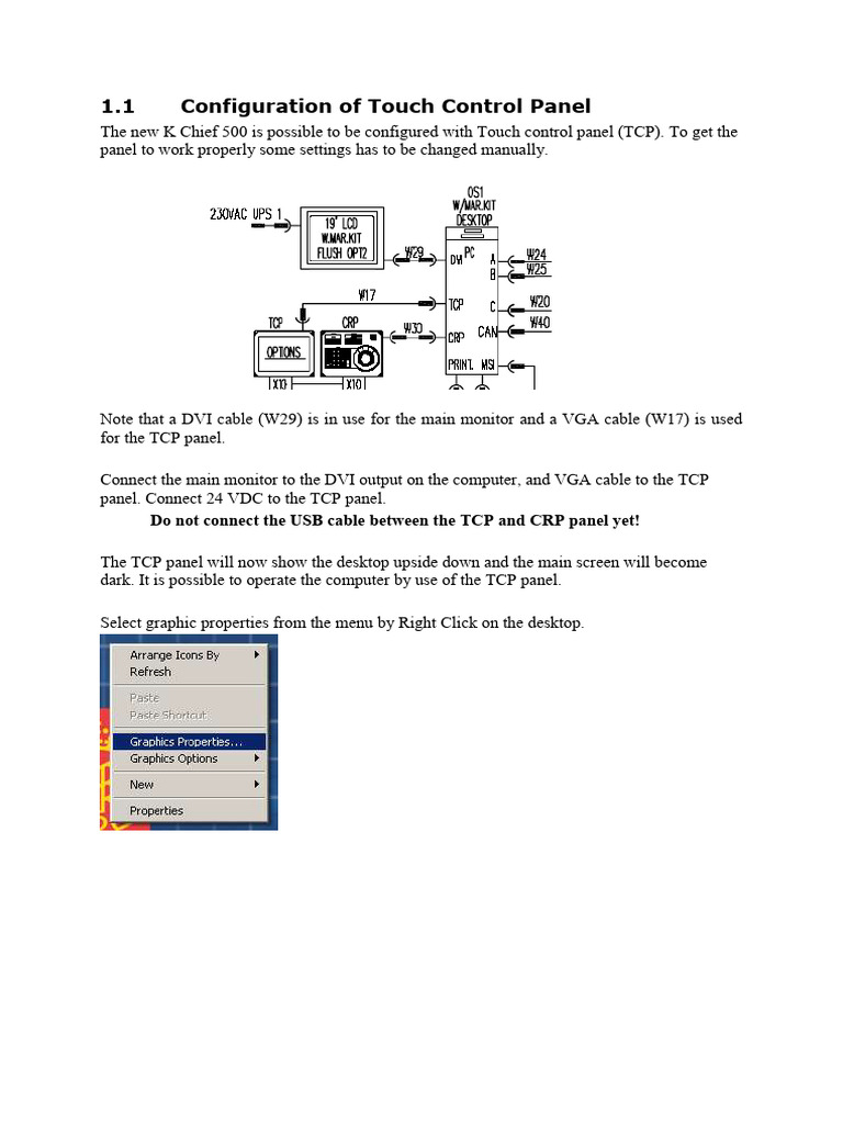 Configuration of Touch Control Pane1 | PDF
