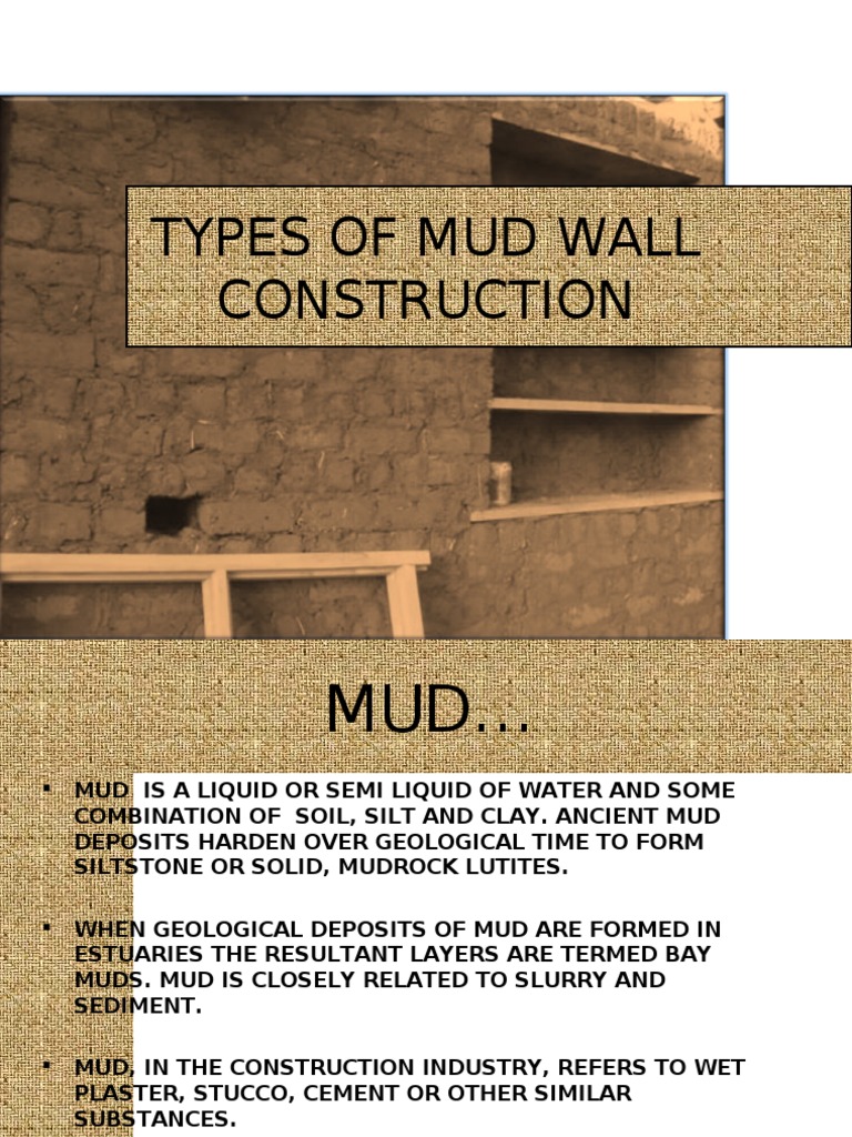 Types of Mud Wall Construction | Mud | Brick