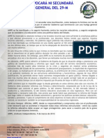 ANPE no convocará huelga general el 29-M