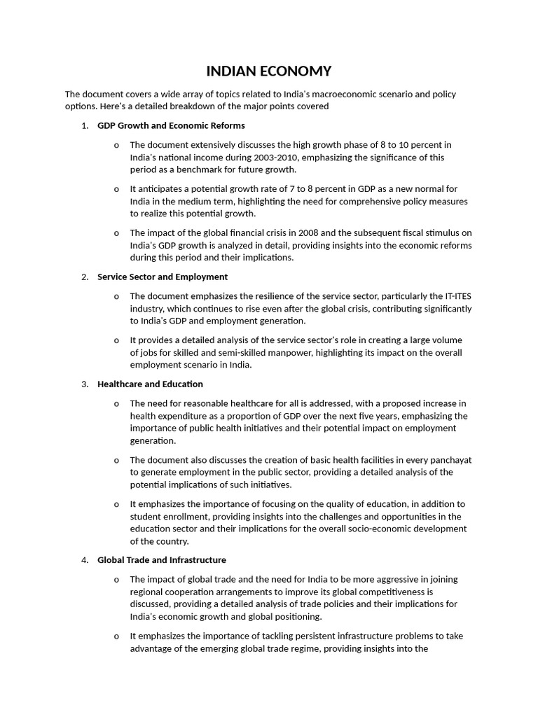 India's Economic Growth and Policies | PDF | Economic Growth | Fiscal ...