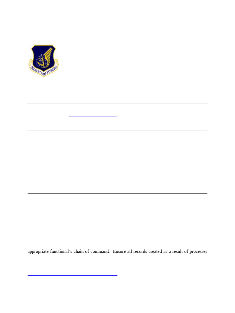 PACAF Mobility Bag Management Guide | PDF