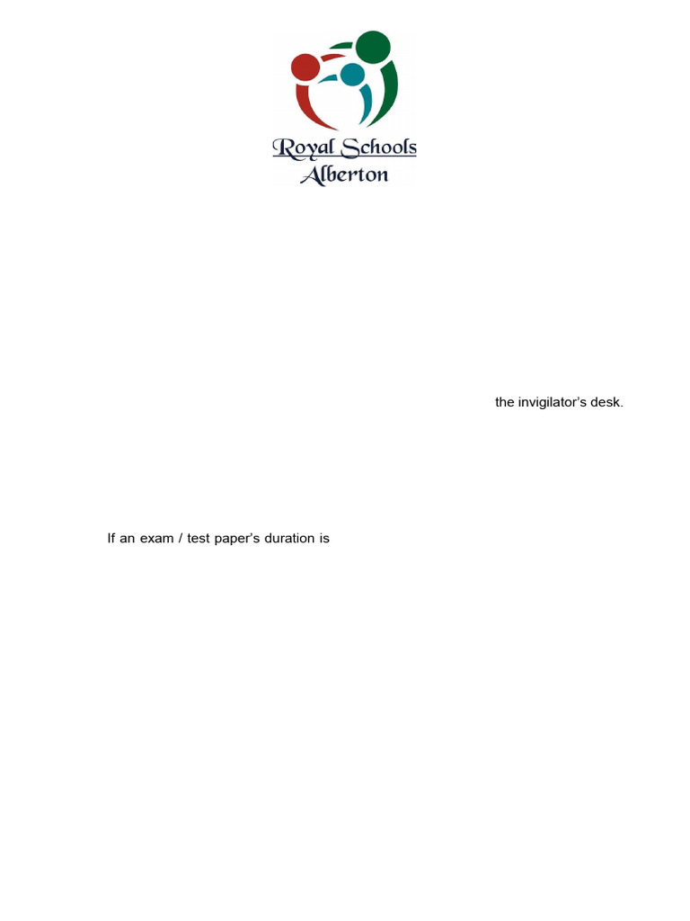 Grade 12 Exam Rules and Regulations | PDF