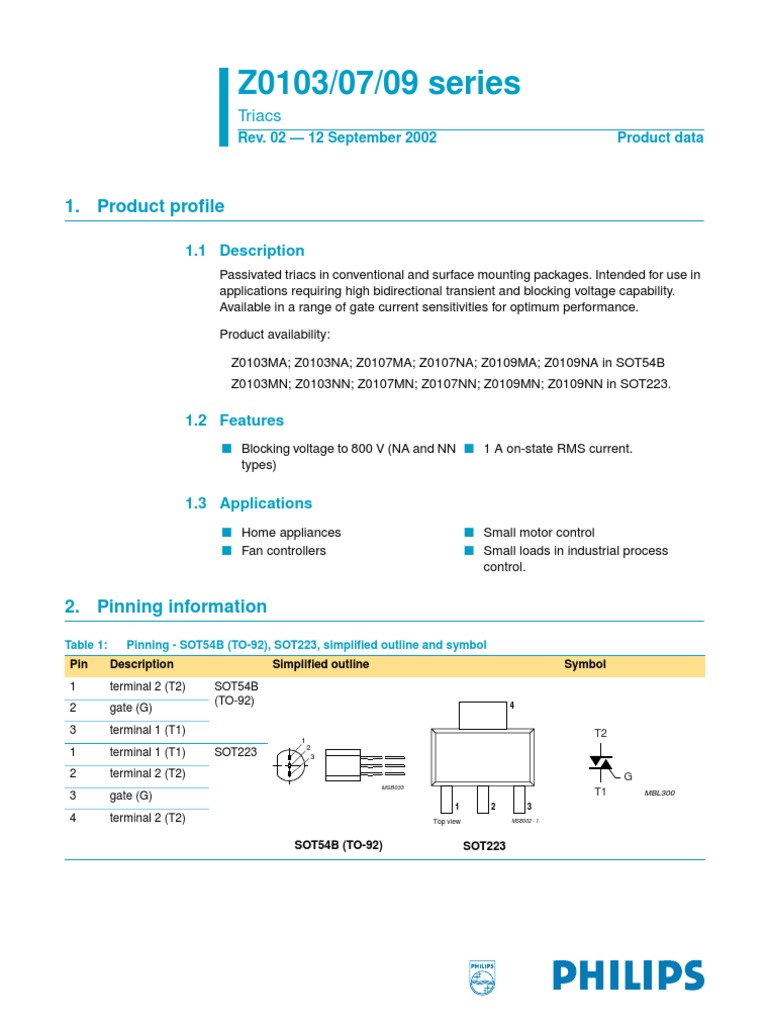 0103mn Datasheet | PDF | Electrical Engineering | Electronics