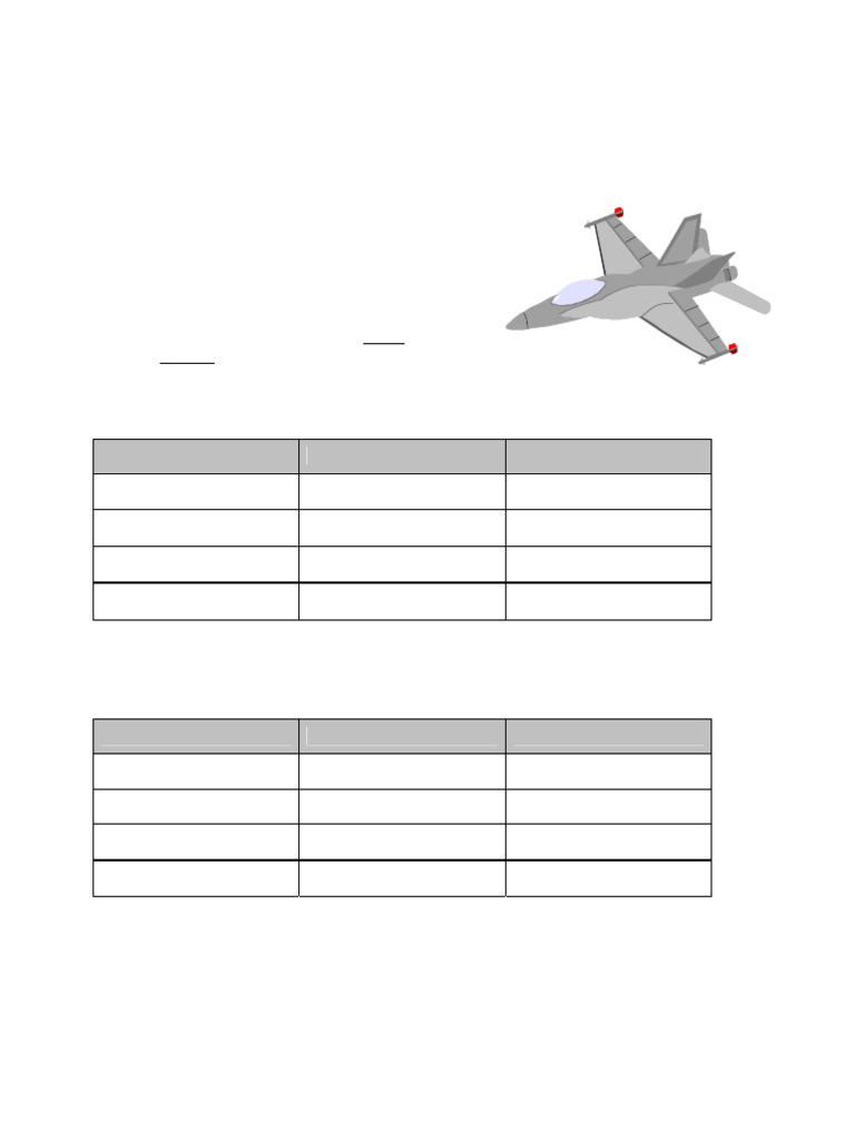 Flight Distance Measurement Worksheet | PDF