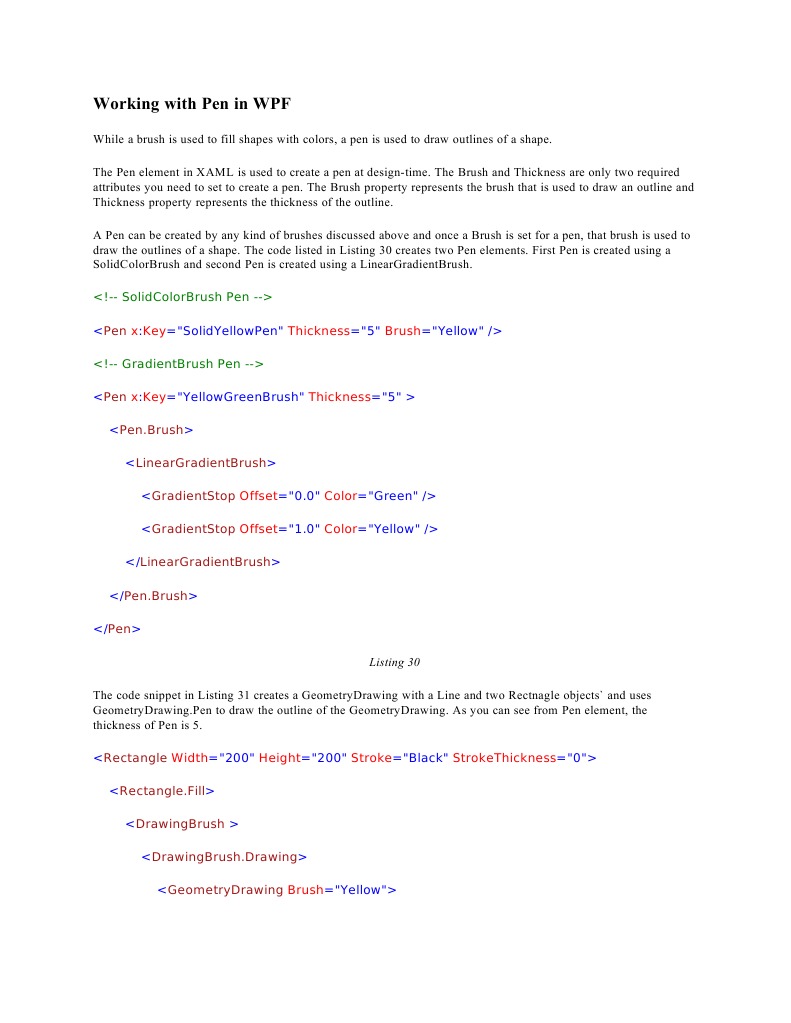 Working With Pen in WPFWorking With Pen in WPF