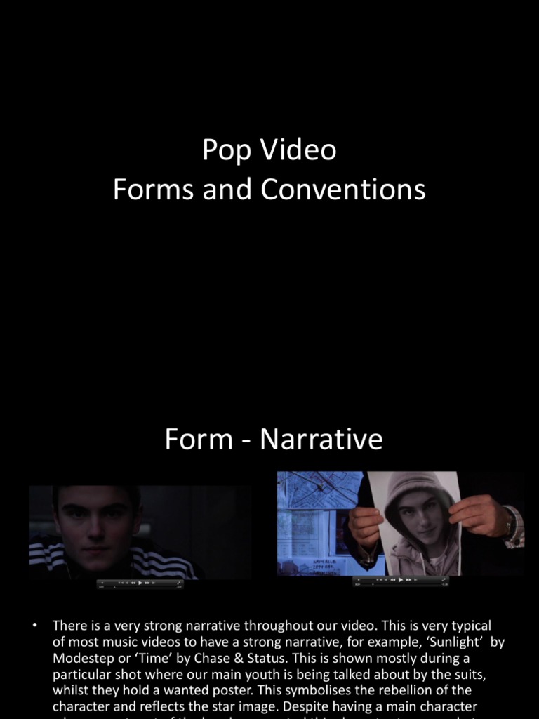 Pop Video Forms and Conventions | PDF | Narrative | Entertainment