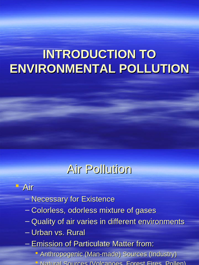 Understanding Air Pollution Causes | PDF | Air Pollution | Particulates
