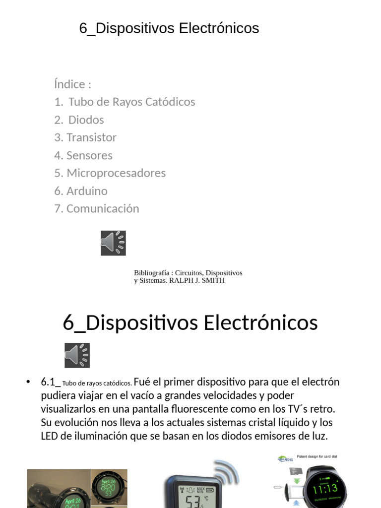 Dispositivos Electrónicos Esenciales | PDF | Electrónica | Sensor