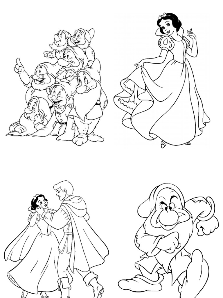 Livro de Colorir - Branca de Neve | PDF