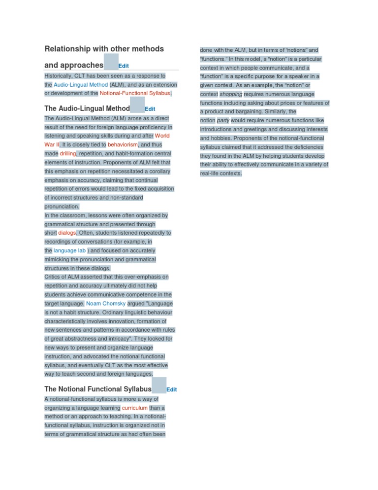 Relationship With Other Methods and Approaches | PDF | Communication ...