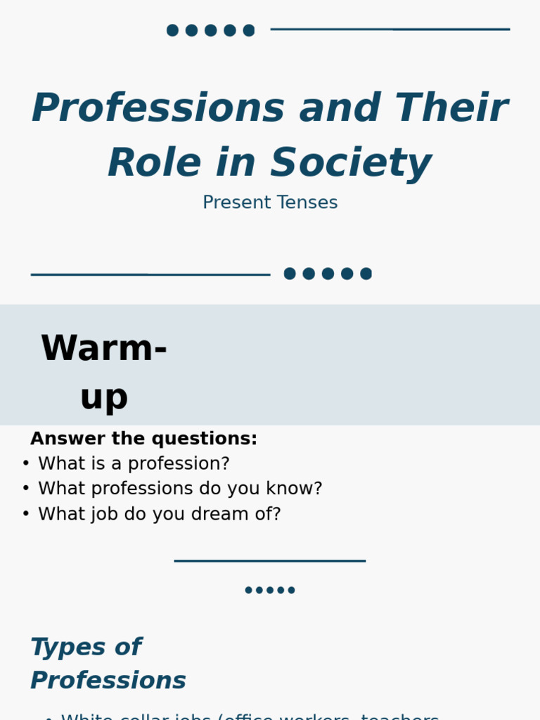 Professions and Their Role in Society | PDF