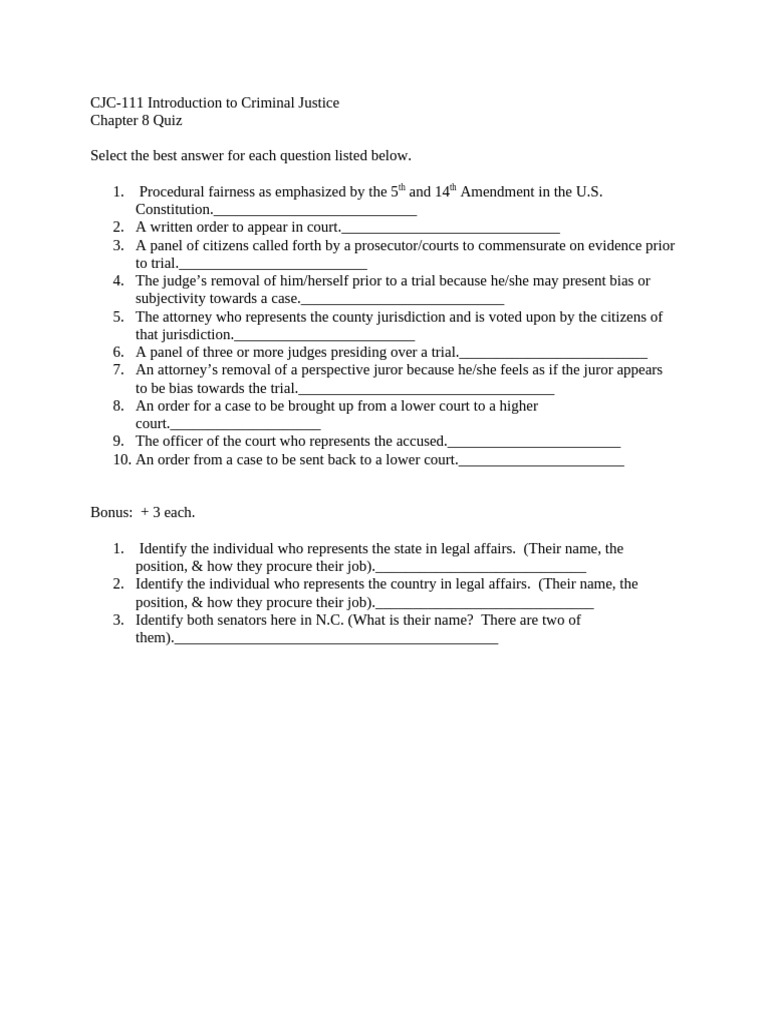 Intro Chapter 8 Quiz | PDF