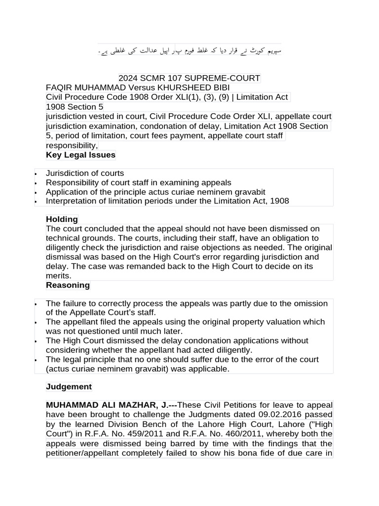 Supreme Court Ruling on Appeal Jurisdiction | PDF | Lawsuit | Judgment ...