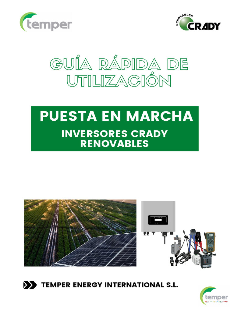 Guía Rápida Inversores Crady Renovables | PDF | Fotovoltaica ...