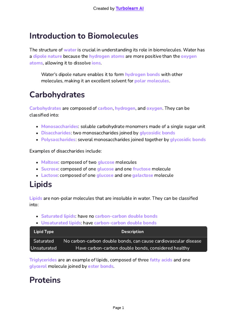 Overview of Biomolecules and Circulatory System | PDF | Dna | Cell Membrane