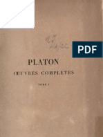 Platon - Hippias, Alcibiade, Apologie, Euthyphron, Criton - Oeuvres I (Trad Croiset)