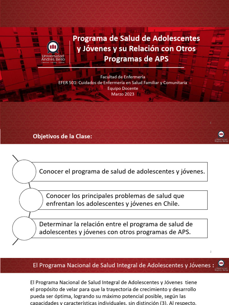 Salud Integral para Adolescentes y Jóvenes | PDF | Condicion cronica ...