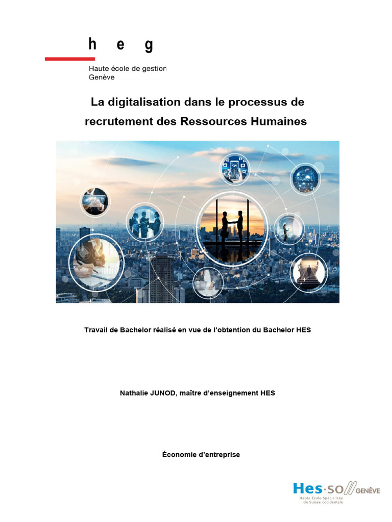 Digitalisation du Recrutement RH | PDF | Gestion des ressources ...