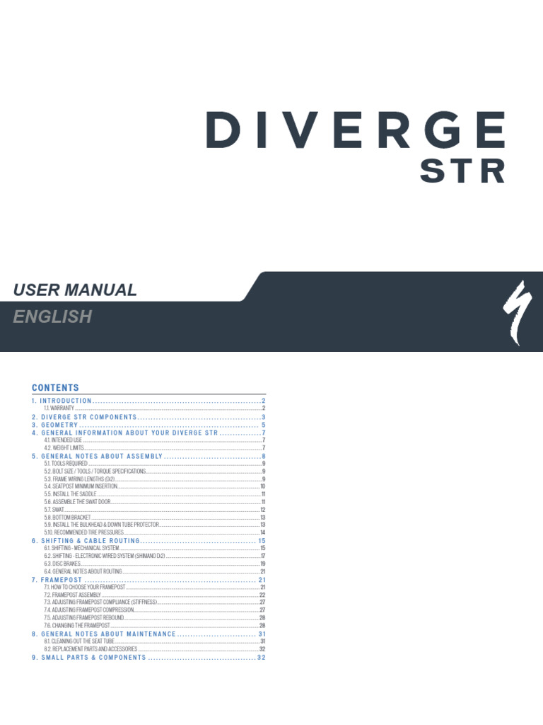 2023 Diverge STR User Manual English | PDF