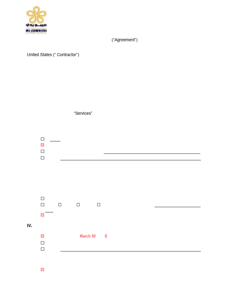 Saudi Arabian Contract SNJ11 | PDF | General Contractor | Employment