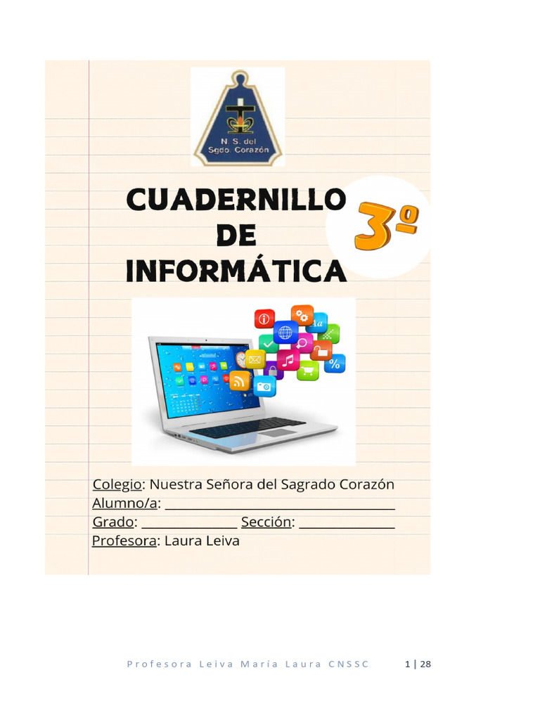 Cuadernillo de Informática para 3° Grado ? | PDF