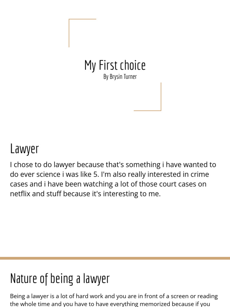 My First Choice | PDF
