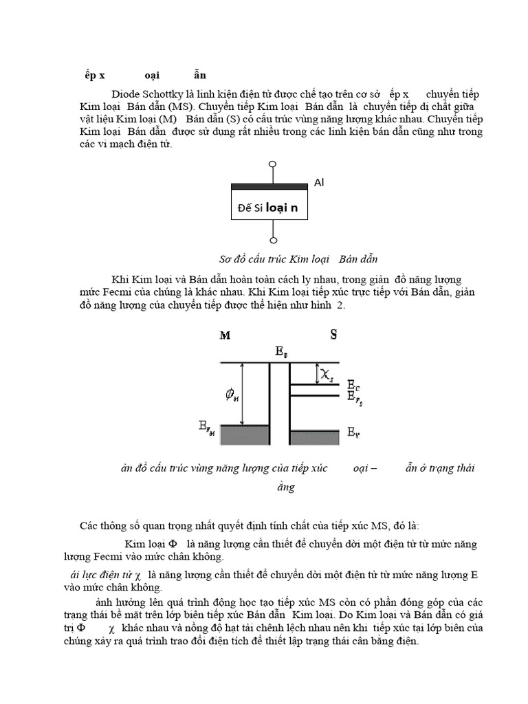 NNT - Tiếp giáp KL-BD diode schottky & cấu trúc MOS | PDF