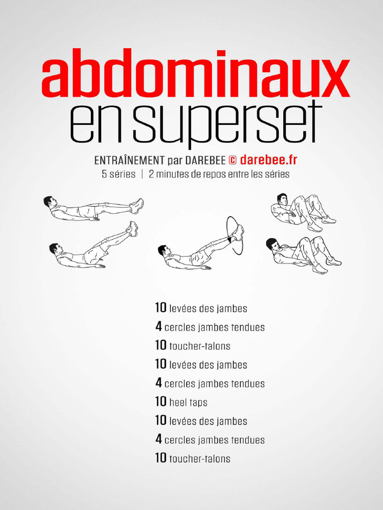 Pdfworkoutsabs Superset Workout PDF | PDF