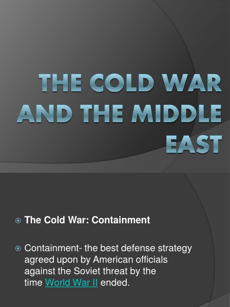 thesis on the cold war